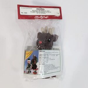 Rudolph Reindeer Fibre Craft Air Freshener Doll 3420 Christmas Holiday W/Instru